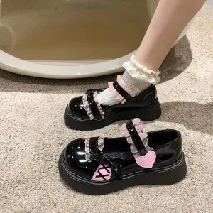 binfenxie  -  2024 Spring New Lolita Leather Shoes Sweet Beauty Shoes Japanese Jk Uniform Soft Girl Kawai Lolita Daily Women's Shoes