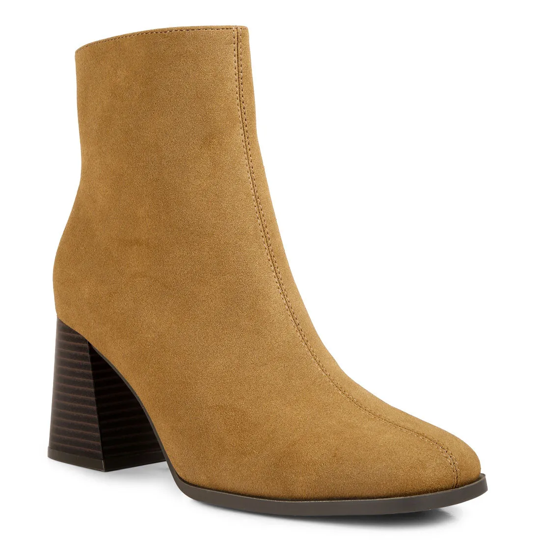 Cut Out Block Heeled Chelsea Boots