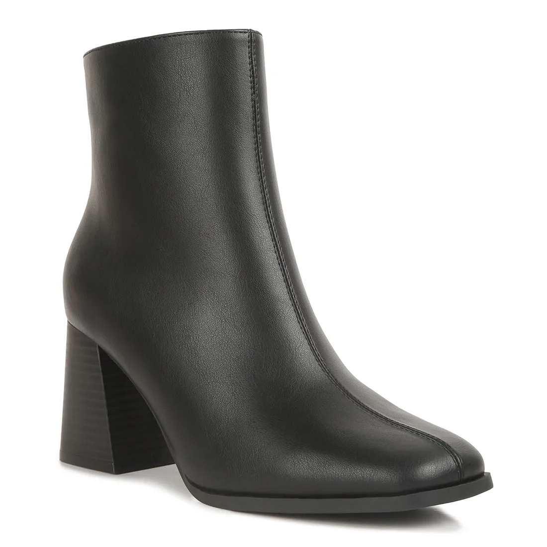 Cut Out Block Heeled Chelsea Boots