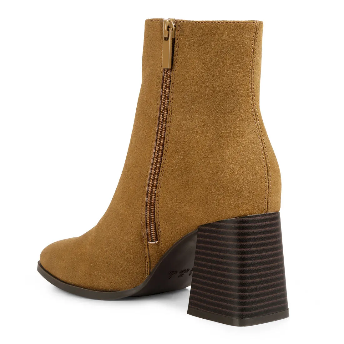 Cut Out Block Heeled Chelsea Boots