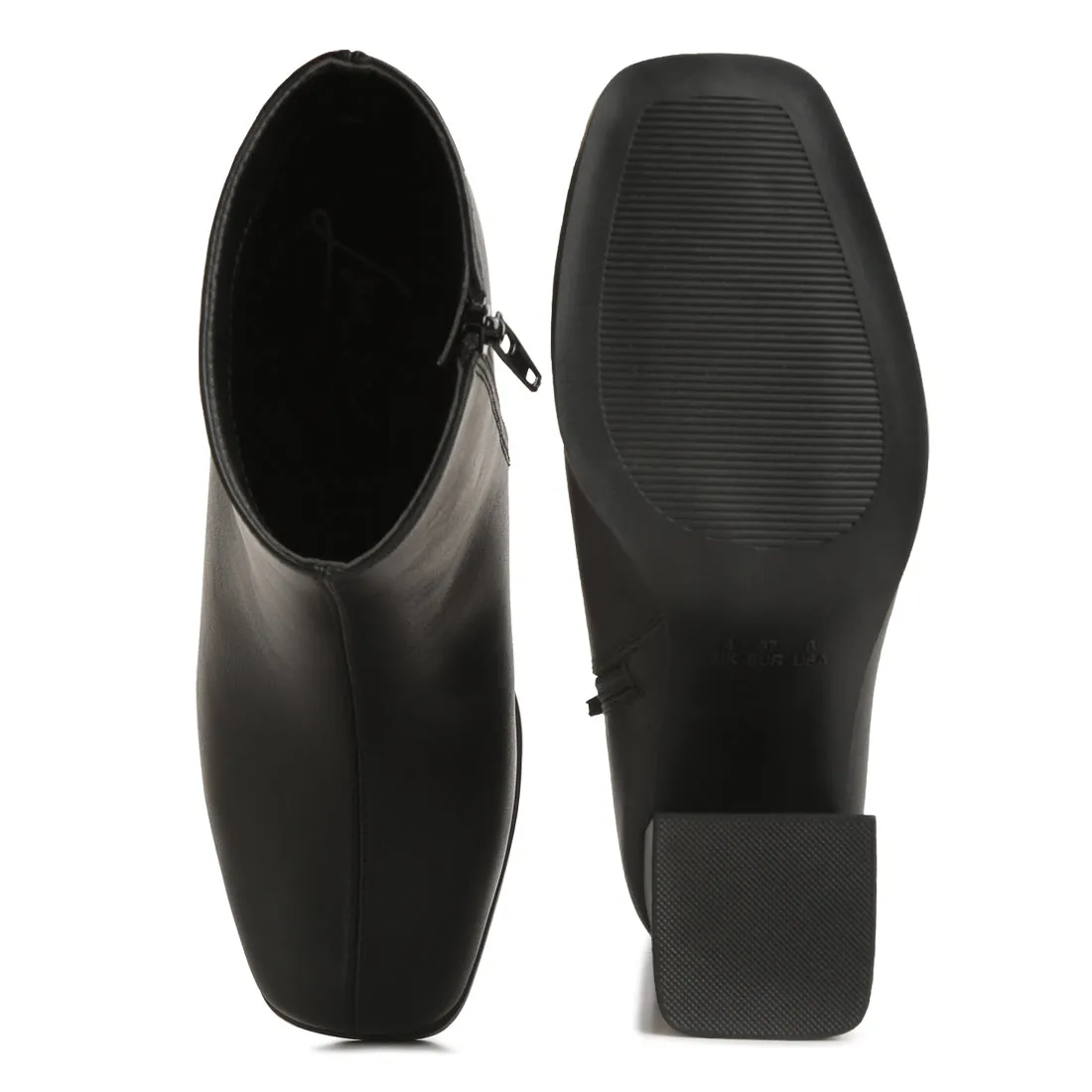 Cut Out Block Heeled Chelsea Boots