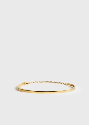 Diamond chain bracelet 18kt gold
