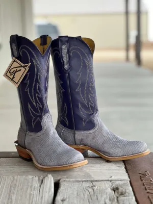 Fenoglio Boot Co. | Grey Vintage Lizard Boot