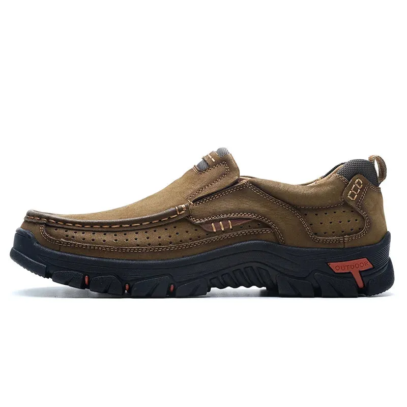 Genuine Leather Casual Loafers Waterproof
