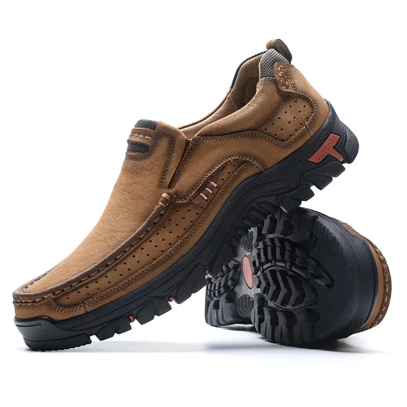 Genuine Leather Casual Loafers Waterproof