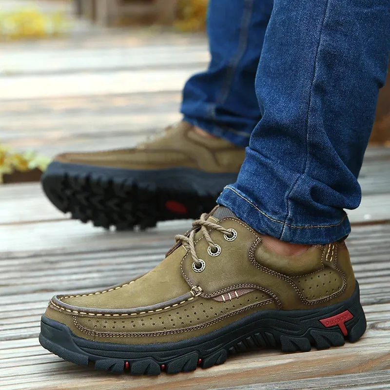 Genuine Leather Casual Loafers Waterproof