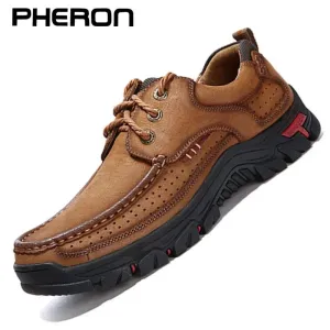 Genuine Leather Casual Loafers Waterproof