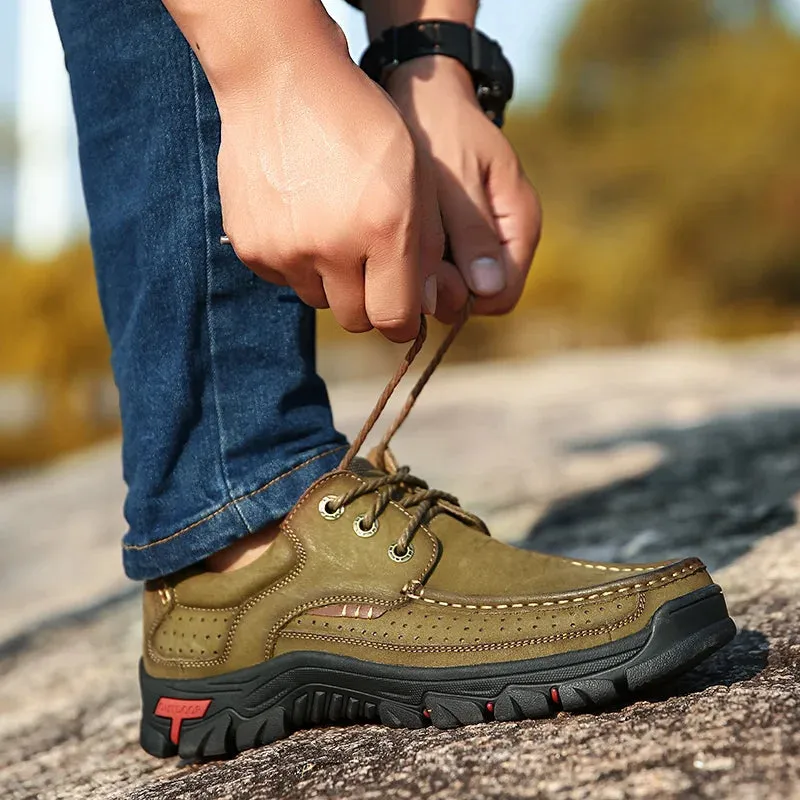 Genuine Leather Casual Loafers Waterproof