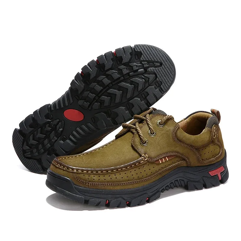Genuine Leather Casual Loafers Waterproof