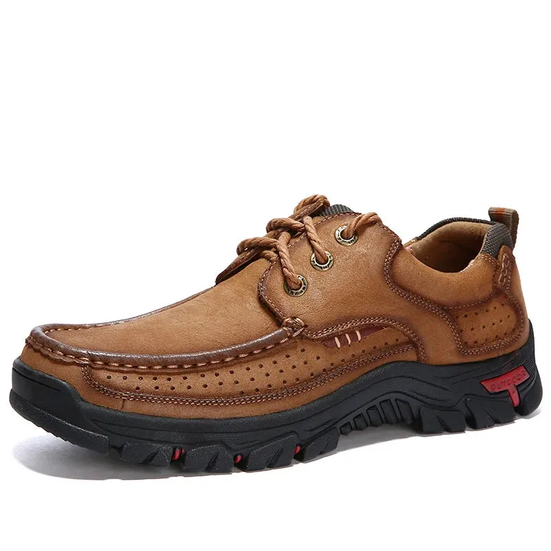 Genuine Leather Casual Loafers Waterproof