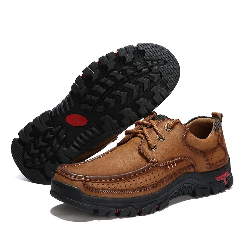 Genuine Leather Casual Loafers Waterproof