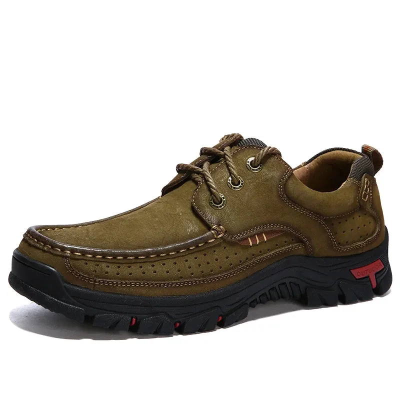 Genuine Leather Casual Loafers Waterproof