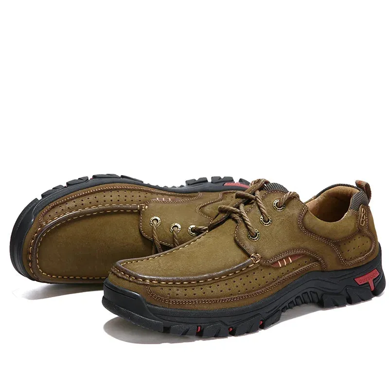 Genuine Leather Casual Loafers Waterproof