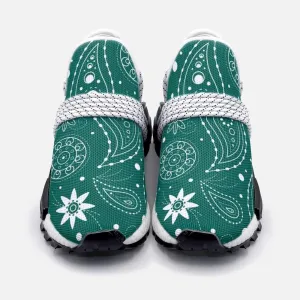 Green paisley Unisex Lightweight Custom shoes