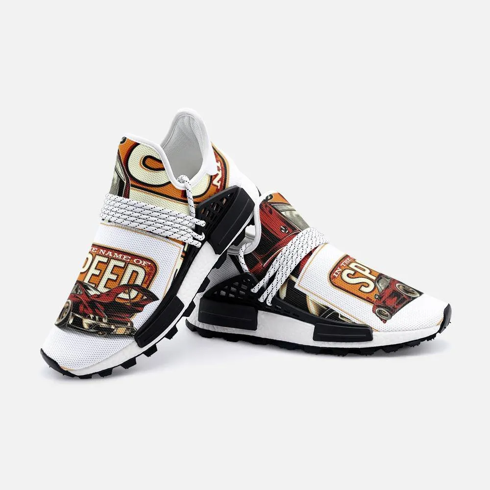 In the name of speed Unisex Lightweight Custom shoes