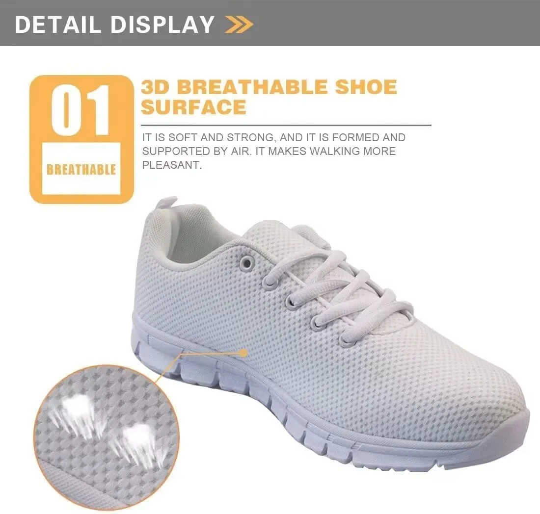 KEIAHUAN Womens Walking Shoes Mesh Running Shoes Lace Up Fashion Sport Gym Jogging Tennis Shoes