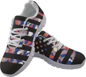 KEIAHUAN Womens Walking Shoes Mesh Running Shoes Lace Up Fashion Sport Gym Jogging Tennis Shoes