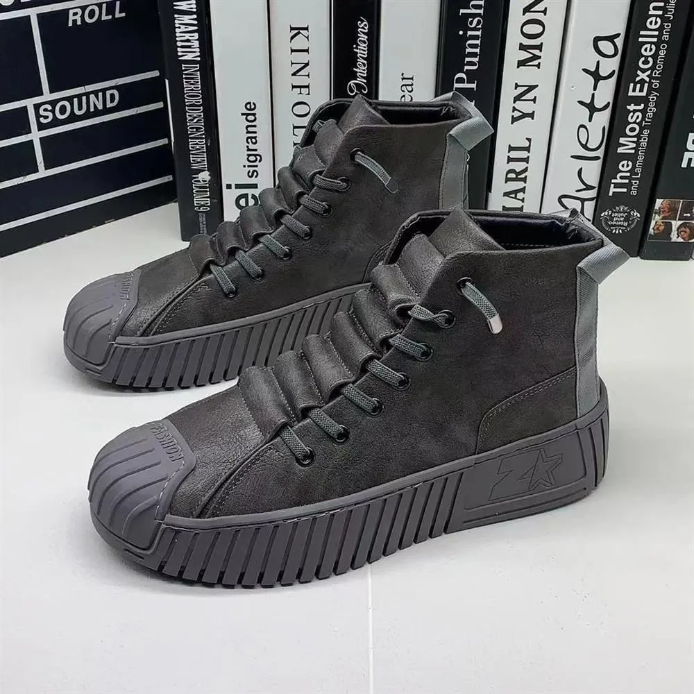 Men's Casual High-top Lightweight Board Shoes