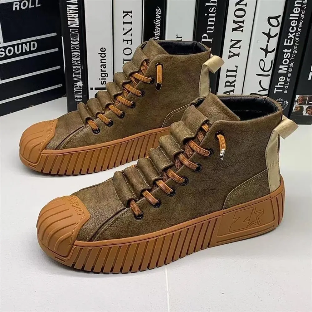 Men's Casual High-top Lightweight Board Shoes
