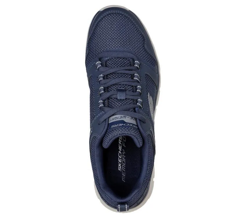 Mens Skechers Track- Knockhill Shoes Navy