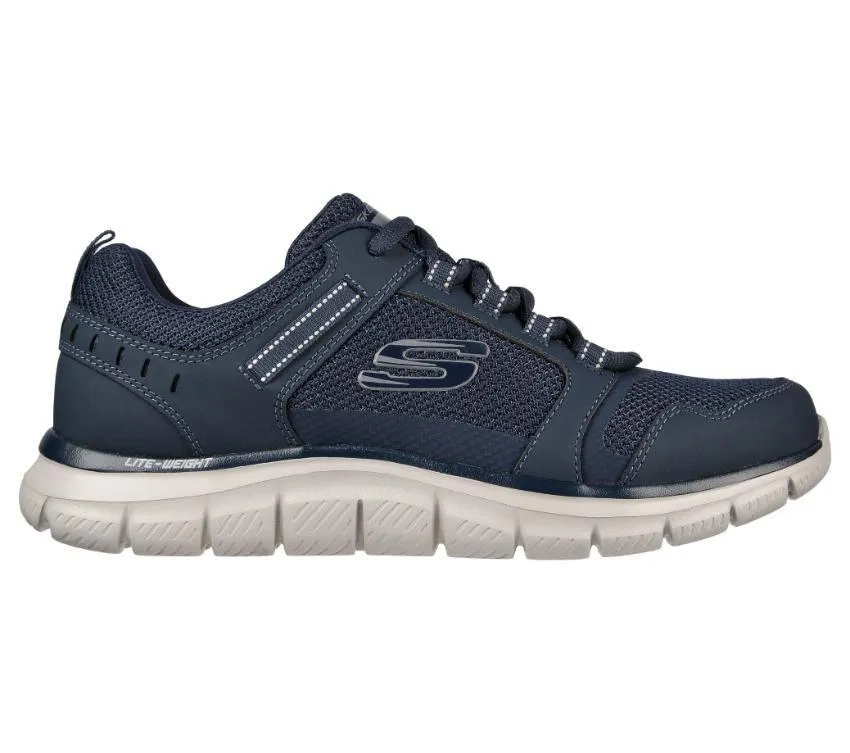 Mens Skechers Track- Knockhill Shoes Navy
