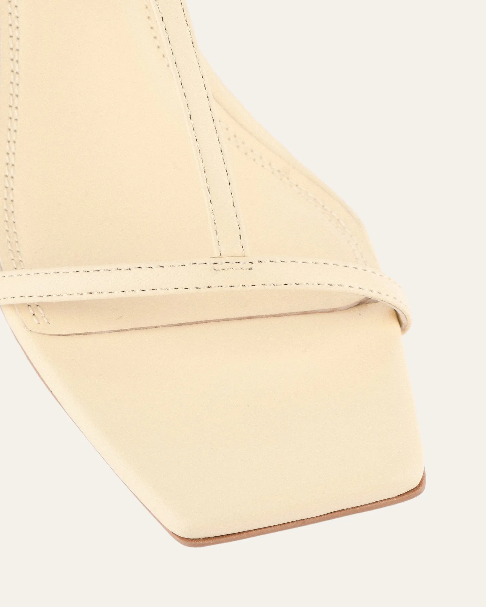 OPHELIA MID HEEL WEDGES BUTTER LEATHER