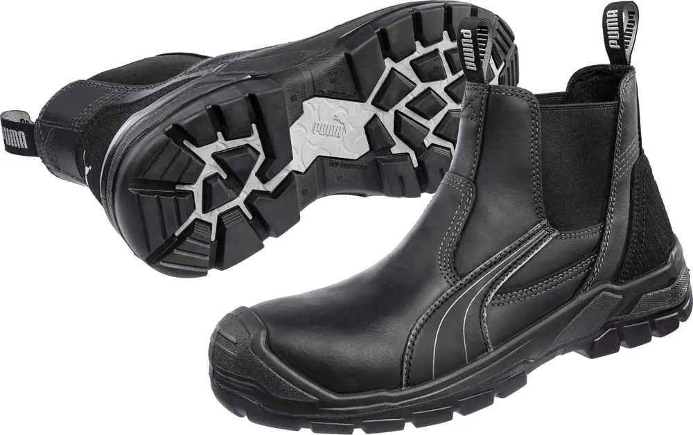 PUMA Men's Tanami Black Mid Industrial Shoe, 14