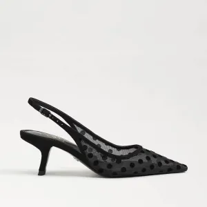 Sam Edelman Bianka Polka Dot Mesh Slingback Pump