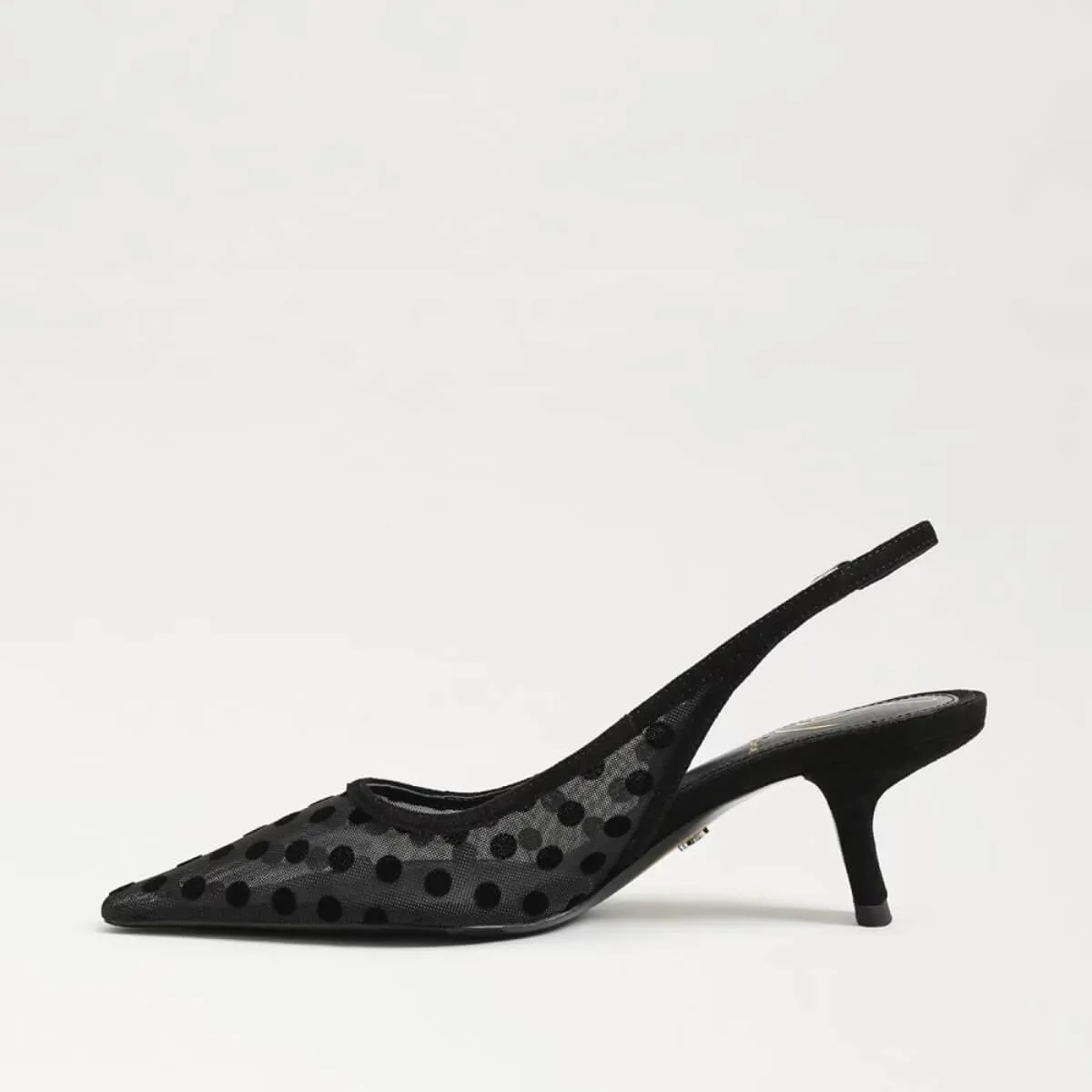 Sam Edelman Bianka Polka Dot Mesh Slingback Pump