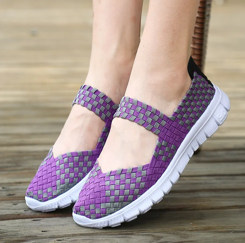 Summer women sandals casual handmade flat shoes lightweight
