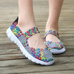 Summer women sandals casual handmade flat shoes lightweight