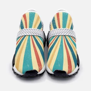 Vintage ray retro sunburst Unisex Lightweight Custom shoes