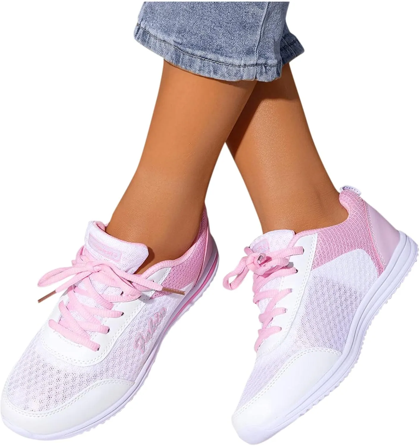 Womens Lace Up Walking Shoes Memory Foam Lightweight Comfort Running Shoes for Men Sport Casual Slip On Shoes High Top Sneakers Brown Tennis Shoe Cross Trainer Shoe
