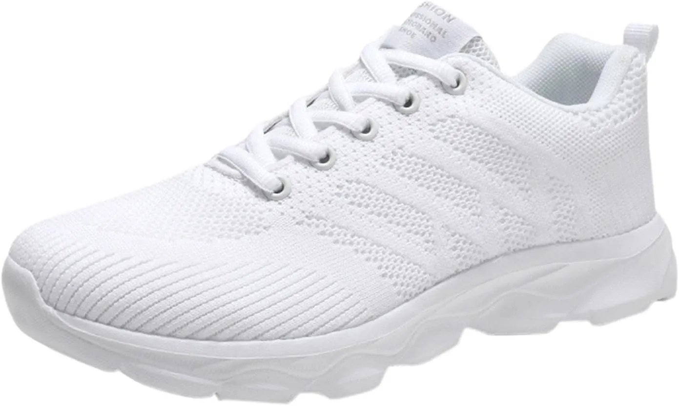 Womens Running Shoes Lightweight Breathable Slip on Tennis Shoes Non Slip Gym Workout Walking Sneakers Shoes for Women Casual Comfortable Athletic Tennis Sneakers with Memory Foam