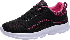 Womens Running Shoes Lightweight Breathable Slip on Tennis Shoes Non Slip Gym Workout Walking Sneakers Shoes for Women Casual Comfortable Athletic Tennis Sneakers with Memory Foam