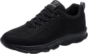 Womens Running Shoes Lightweight Breathable Slip on Tennis Shoes Non Slip Gym Workout Walking Sneakers Shoes for Women Casual Comfortable Athletic Tennis Sneakers with Memory Foam