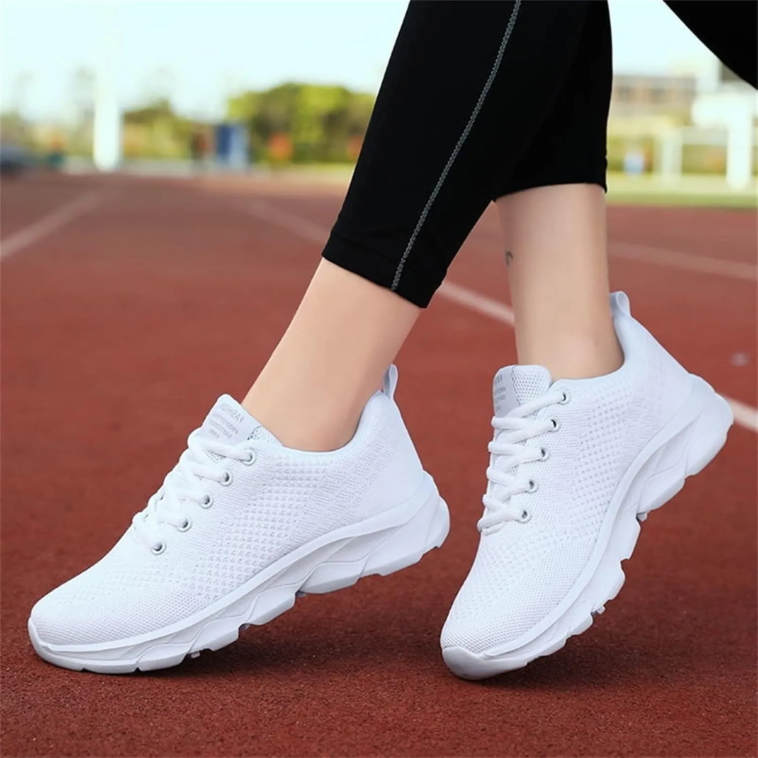 Womens Running Shoes Lightweight Breathable Slip on Tennis Shoes Non Slip Gym Workout Walking Sneakers Shoes for Women Casual Comfortable Athletic Tennis Sneakers with Memory Foam
