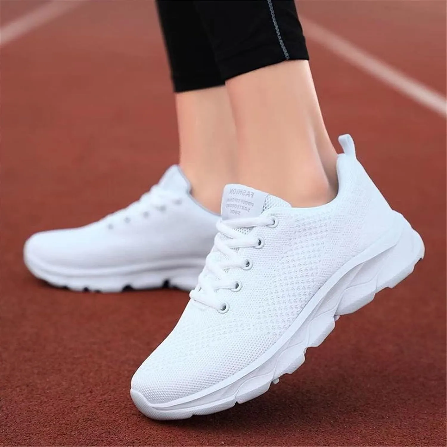 Womens Running Shoes Lightweight Breathable Slip on Tennis Shoes Non Slip Gym Workout Walking Sneakers Shoes for Women Casual Comfortable Athletic Tennis Sneakers with Memory Foam