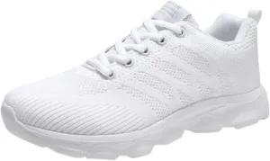 Womens Running Shoes Lightweight Breathable Slip on Tennis Shoes Non Slip Gym Workout Walking Sneakers Shoes for Women Casual Comfortable Athletic Tennis Sneakers with Memory Foam