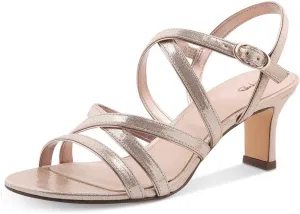 XYD Prom Strappy Open Toe Summer Sandals Low heel Slingbacks Ankle Strap Casual Shoes for Women